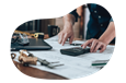 A small business owner calculating their builder's risk insurance costs
